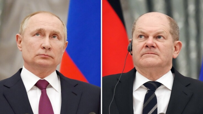 بوتين وشولتز يبحثان الأزمة الأوكرانية عبر الهاتف 