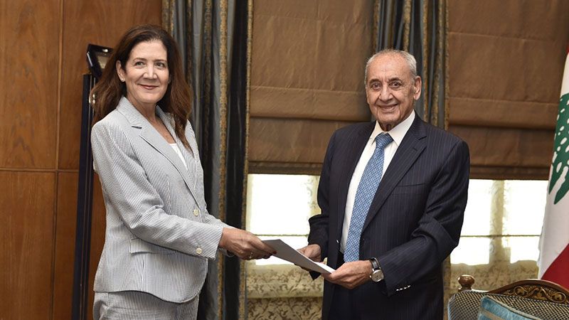 لبنان: السفيرة الأميركية سلّمت الرئيس بري المقترح الأميركي النهائي حول ترسيم الحدود