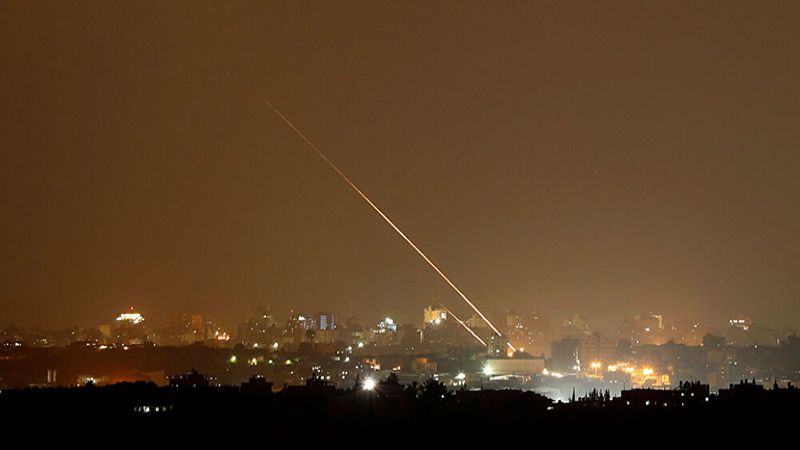 إطلاق صواريخ من قطاع غزة تجاه مستوطنات صهيونية