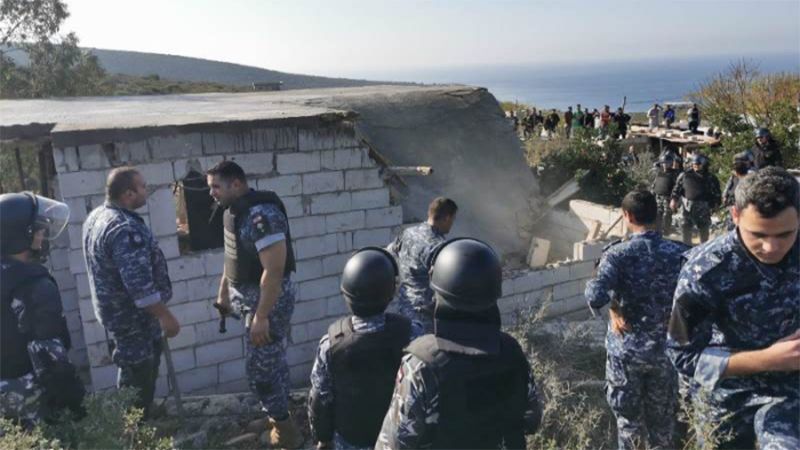 لبنان: قوى الأمن تزيل مخالفات بناء في المنصوري - قضاء صور