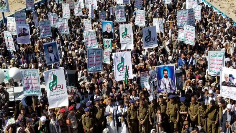 اليمن: &quot;الحصار حرب&quot; شعار مسيرات جماهيرية حاشدة