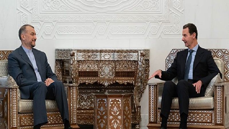 الرئيس الأسد التقى عبد اللهيان: دمشق حريصة على التواصل وتنسيق المواقف مع إيران 