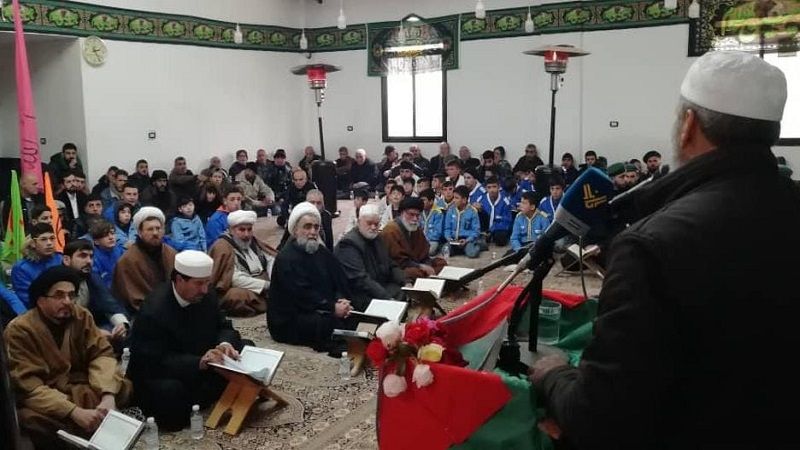 لبنان| استنكارًا للإساءة الغربية للمقدسات.. اقامة حفل تعظيم القرآن في مسجد بلدة السكمانية الحدودية