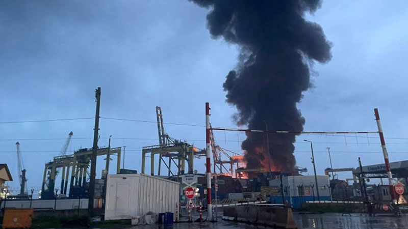 السيطرة على حريق ميناء اسكندرون في تركيا بمساعدة روسية  