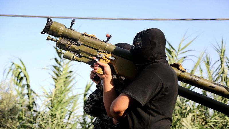 بالفيديو: صواريخ "القسام" تتصدّى لطيران الاحتلال 
