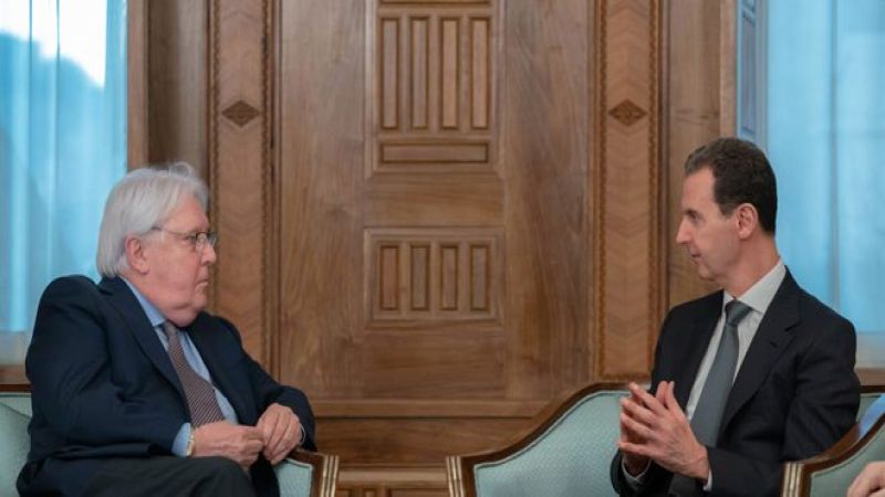  الرئيس الأسد لغريفيث: لإدخال المساعدات عاجلًا إلى كل المناطق السورية