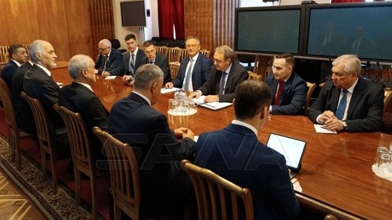 مشاورات في موسكو تحضيرًا لاجتماع وزراء خارجية روسيا وإيران وسوريا وتركيا
