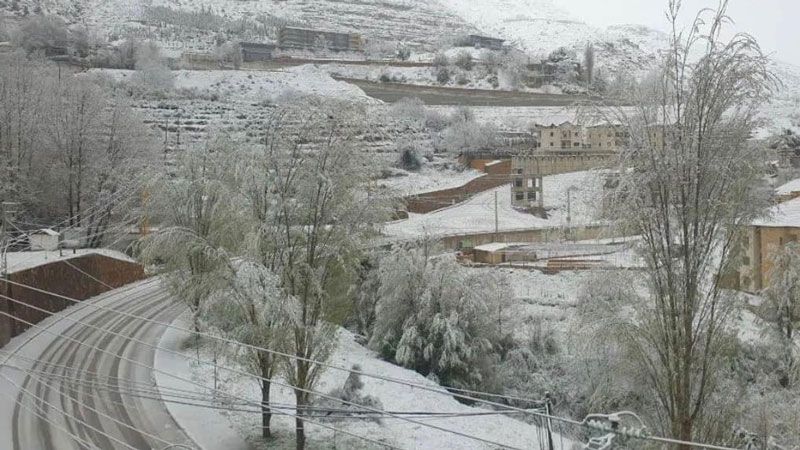 ربيع لبنان عاصف والثلوج لامست السواحل
