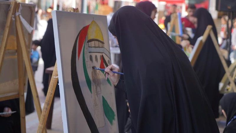 مرسم فني في صيدا إحياءً ليوم القدس العالمي