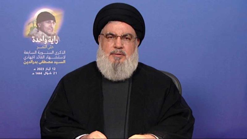 كلمة السيد نصر الله في الاحتفال التكريمي الذي اقامه حزب الله بمناسبة الذكرى السنوية السابعة لاستشهاد القائد السيد مصطفى بدر الدين