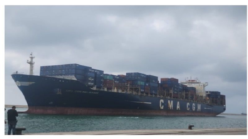 مرفأ طرابلس استقبل أطول سفينة منذ تأسيسه&nbsp;