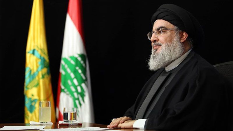 السيد نصر الله: الشكر لـ الدولتين اللتين دعمتا المقاومة أعني الجمهورية الايرانية الاسلامية والجمهورية العربية السورية 