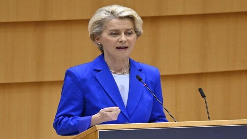 رئيسة المفوضية الأوروبية ضد وقف إطلاق النار في أوكرانيا