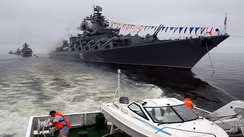 بمشاركة أكثر من 60 سفينة و35 طائرة حربية..مناورات بحرية روسية واسعة&nbsp;