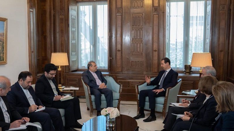 الرئيس السوري يبحث مع كبير مساعدي وزير الخارجية الإيراني التعاون بين البلدين