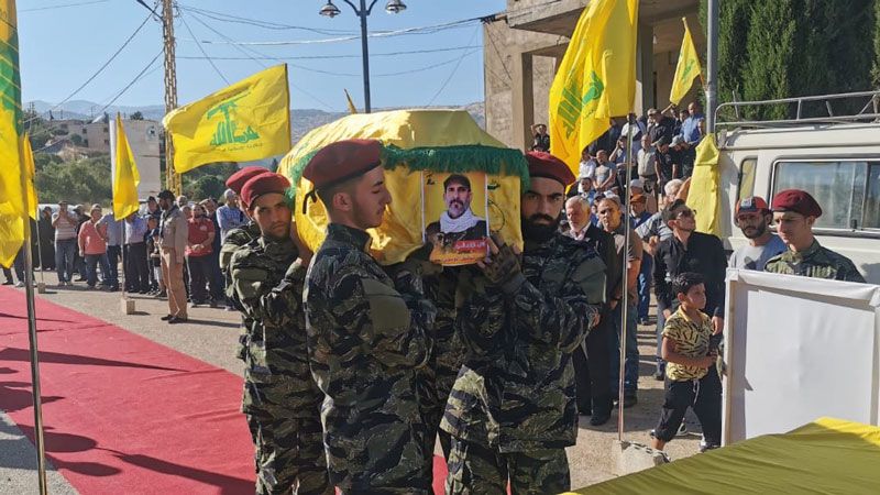 حزب الله شيع المجاهد علي توفيق الموسوي في قرحا البقاعية