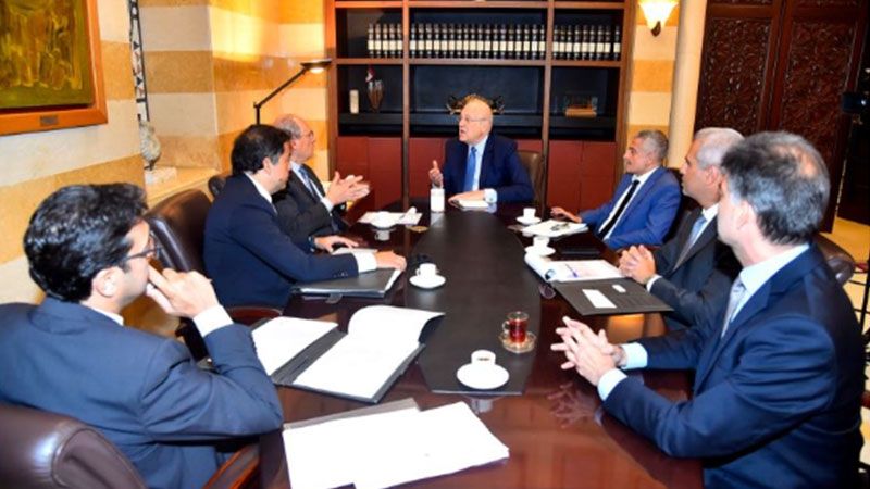 الرئيس ميقاتي يلتقي نواب حاكم مصرف لبنان