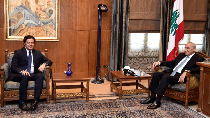 لبنان: الرئيس بري استقبل وزير الدولة للشؤون الخارجية الياباني وعرض المستجدات مع وزير الاعلام