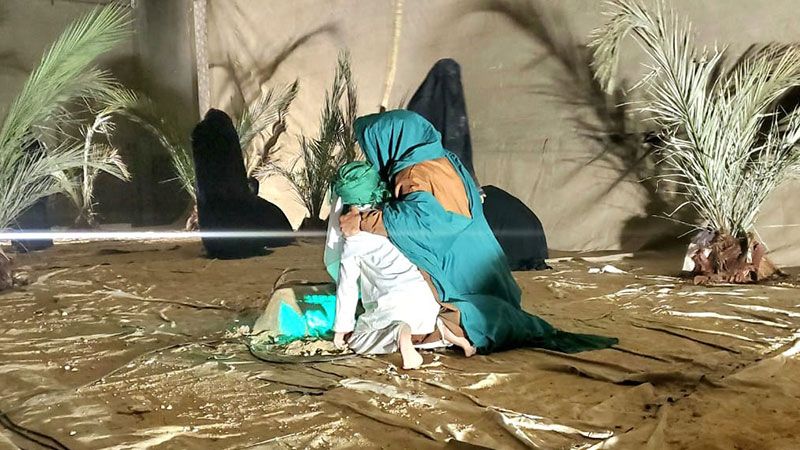 عرض مسرحي عاشورائي لعتبة السيدة خولة (ع) يحاكي أربعين الامام الحسين (ع)&nbsp;