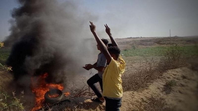 الاحتلال يقمع تظاهرات غاضبة قرب السياج الأمني شرقي غزة