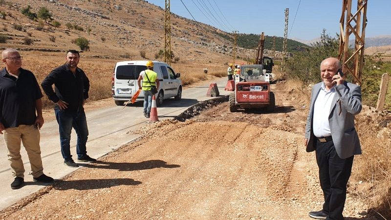 لبنان: قبلان قبلان: ورشة تأهيل طريق البقاع الغربي- راشيا انطلقت