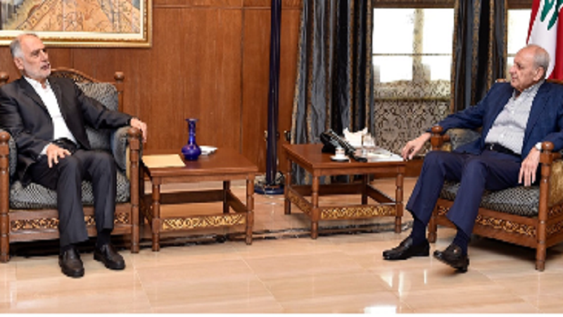 لبنان: الرئيس بري يعرض المستجدات السياسية مع محمد فنيش