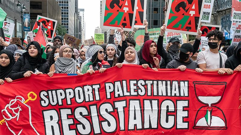 تظاهرات في مدن أميركية دعمًا لفلسطين بوجه العدوان الصهيوني على غزة