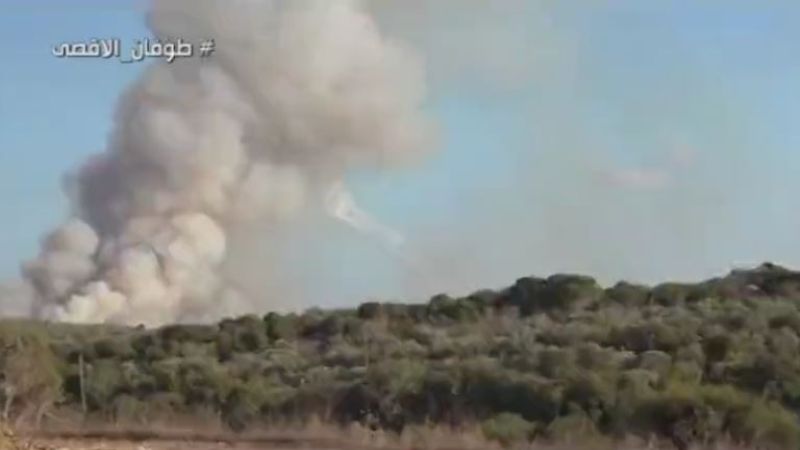 لبنان: حريق كبير جراء استهداف العدو الصهيوني بالقصف المدفعي أطراف بلدة علما الشعب جنوبًا