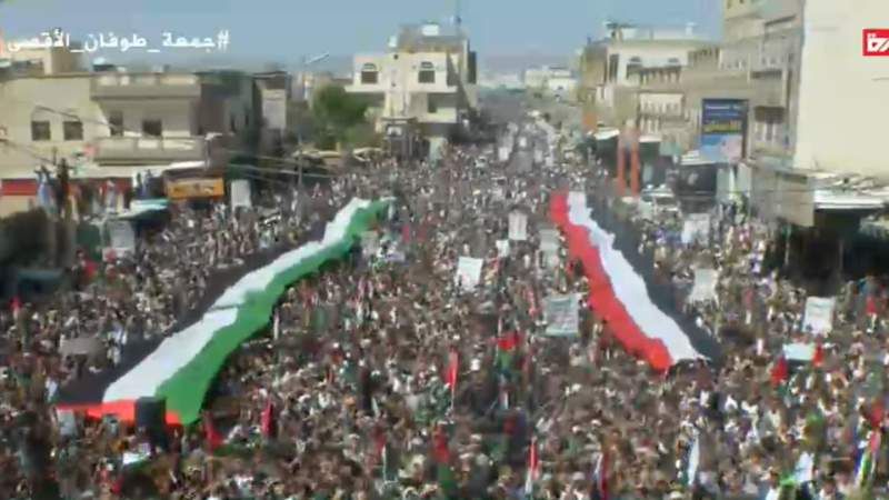 اليمن| مسيرات صعدة: حاضرون للمشاركة الفعلية وإرسال مئات الآلاف من المجاهدين للدفاع عن فلسطين