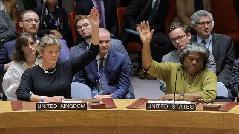 واشنطن ولندن تُفشِلان قرارًا في مجلس الأمن لوقف إطلاق نار إنساني في غزة