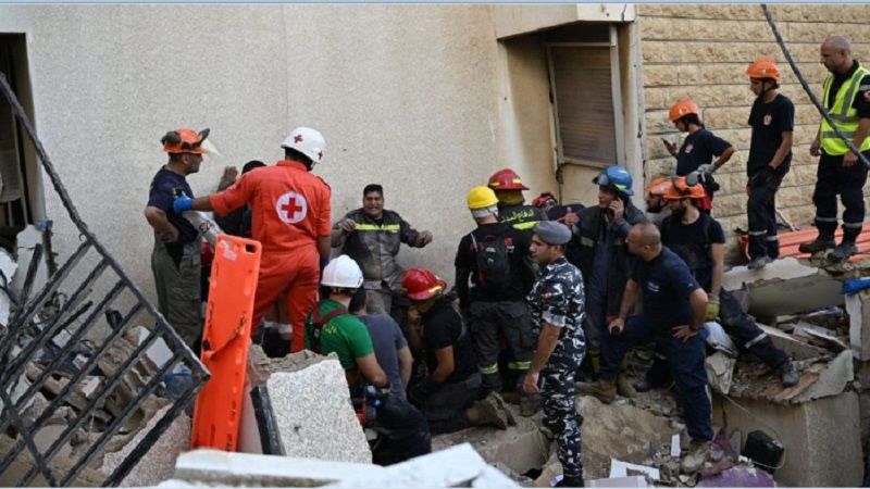 لبنان: ارتفاع عدد ضحايا المبنى المنهار في المنصورية إلى 6 والبحث جارٍ عن مفقودتين