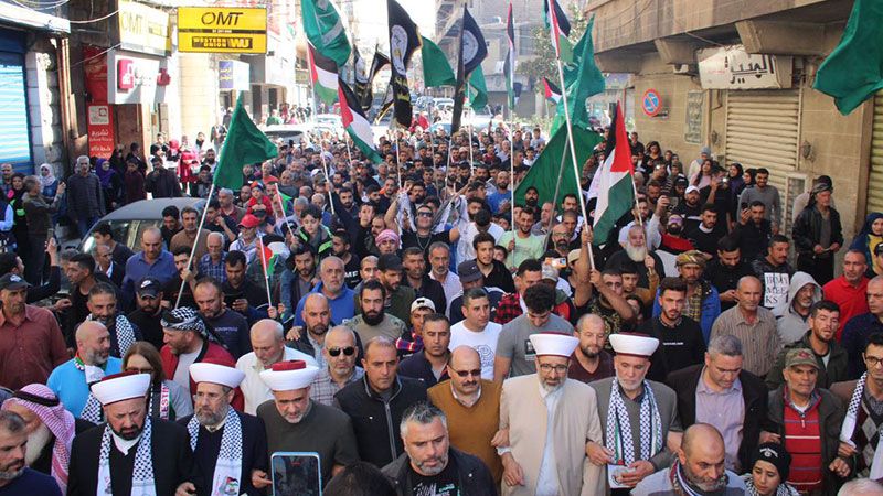 مسيرة تضامنية مع غزة لـ "تيار المستقبل" ولجان المساجد في بعلبك