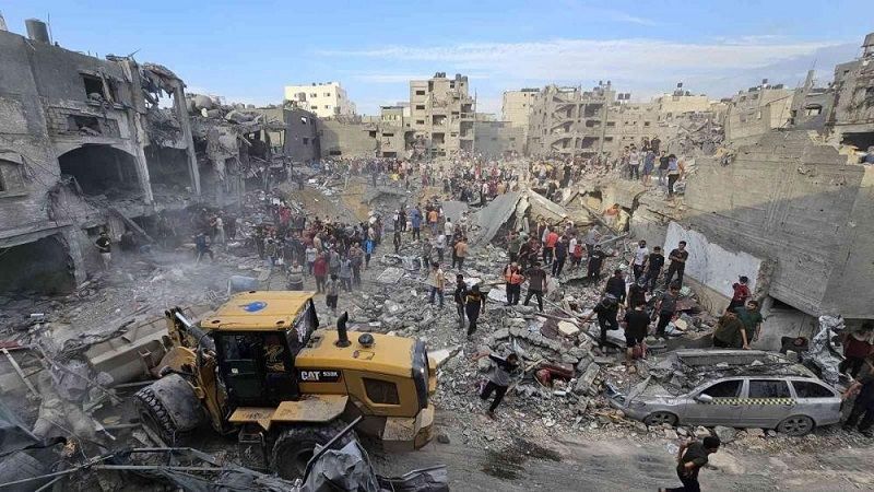 العدوان على غزة في يومه الـ34.. جرائم حرب وإبادة جماعية&nbsp;