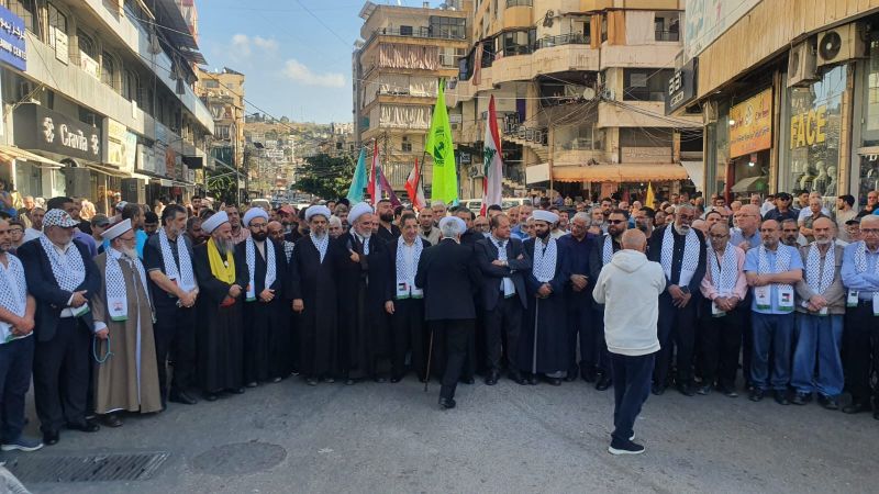 حزب الله أحيا يوم الشهيد بفعالية تكريمية بساحة القدس في صيدا