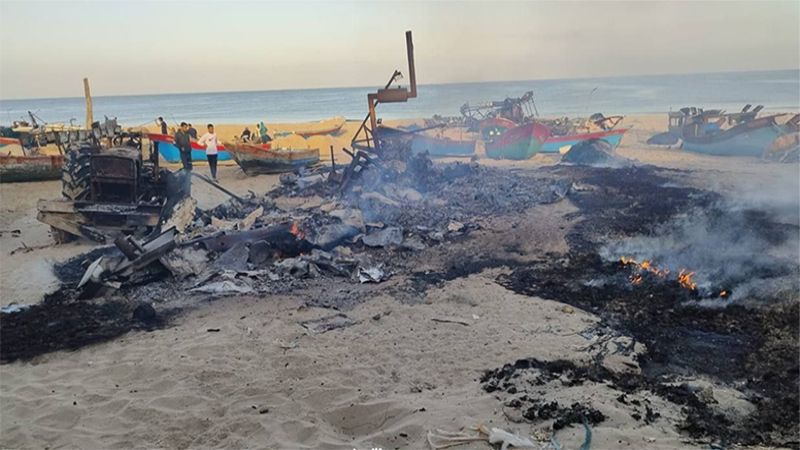 فلسطين: تدمير 18 مركب صيد جراء قصف الاحتلال ميناء خان يونس في قطاع غزة