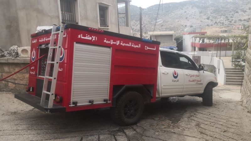 لبنان| الدفاع المدني - الهيئة يخمد حريقًا شب في اعشاب يابسة في بلدة كفرحونة