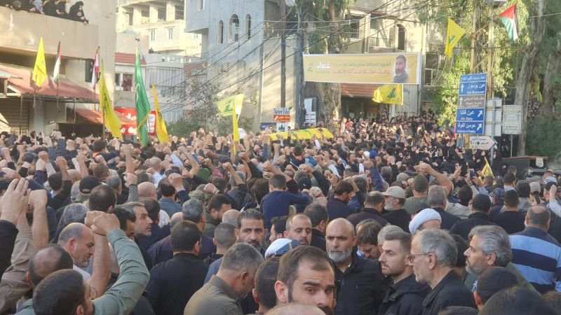 حزب الله شيّع الشهيد على طريق القدس عباس محمد رعد &quot;سراج&quot; في جباع