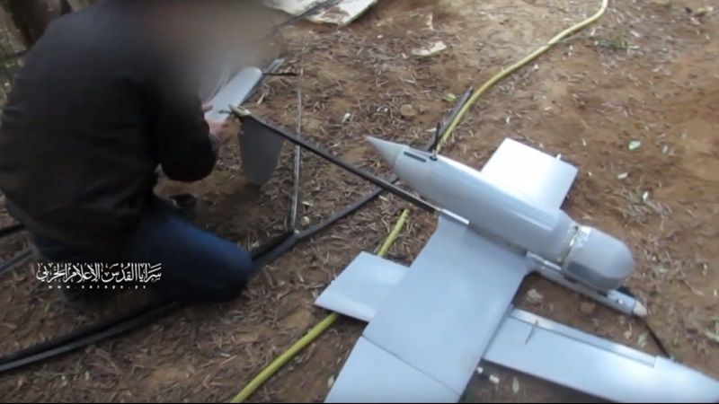 بالفيديو: مشاهد للطائرة الصهيونية (Skylark-1) بدون طيار التي أسقطتها سرايا القدس في سماء المنطقة الوسطى