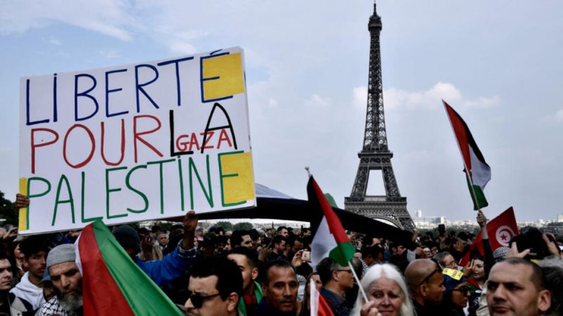 فرنسا تقمع الحريّات وتمنع مظاهرة مؤيّدة لفلسطين