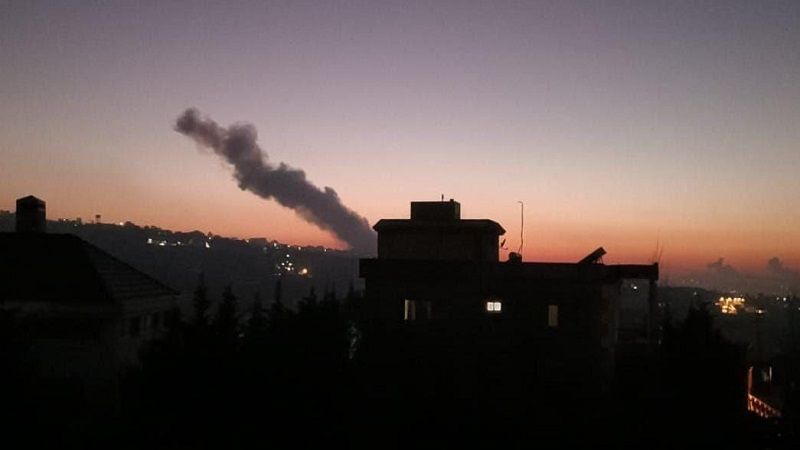 لبنان| الطيران الحربي الصهيوني المعادي شنّ غارة جوية استهدفت بلدة برعشيت