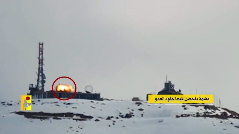 بالفيديو: المقاومة الإسلامية تستهدف موقع الرادار التابع لجيش العدو