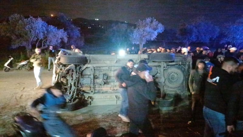 لبنان: قتيلان و3 جرحى بحال حرجة جراء حادث سير على طريق علما التي تربط طرابلس بالضنية