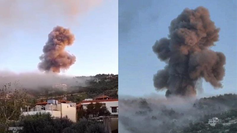 لبنان: غارات للطيران الحربي المعادي على مرتفعات عرمتى والريحان جنوبًا