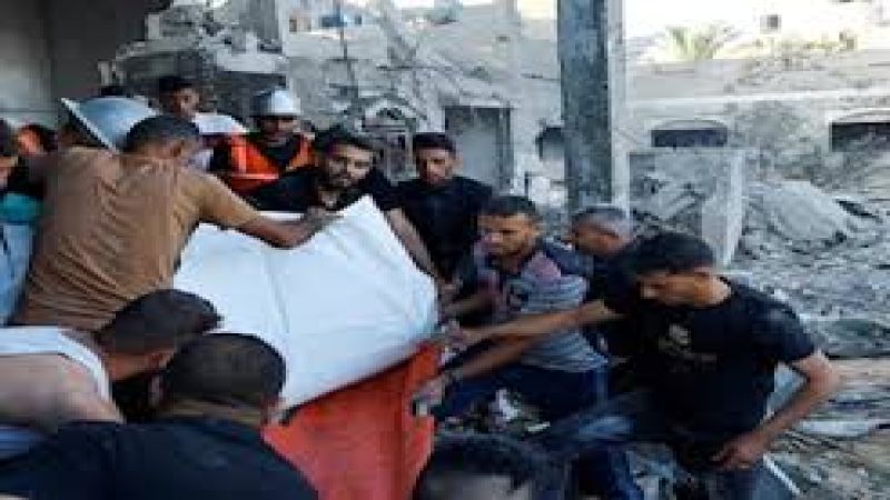 فلسطين المحتلة: طيران الاحتلال يجدد قصفه محيط أبراج الصالحي شمال النصيرات وسط قطاع غزة