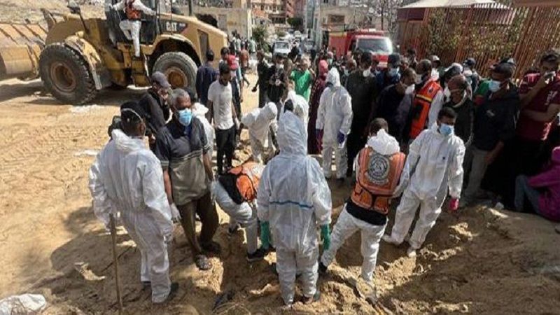 فلسطين المحتلة: العثور على 25 جثة إضافية في المقبرة الجماعية بمستشفى ناصر في خان يونس 
