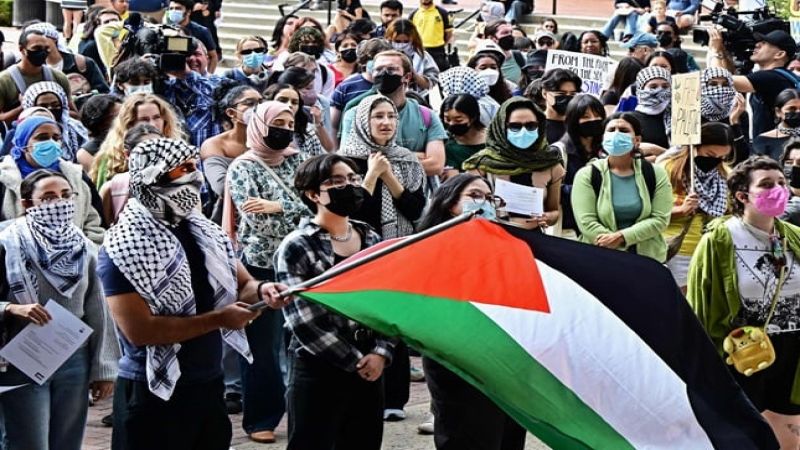 جامعة كاليفورنيا: أقمنا سياجًا معدنيًا حول منطقة تخييم الطلاب المتضامنين مع الفلسطينيين