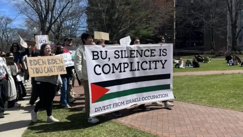 الولايات المتحدة| طلاب معهد ماساتشوستس للتكنولوجيا: لا نريد أن تذهب أموالنا للإبادة الجماعية في غزة