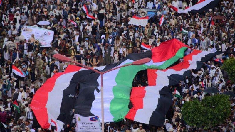 تحت شعار &quot;وفاء يمن الأنصار لغزّة الأحرار&quot;.. مسيرات مليونية في صعدة