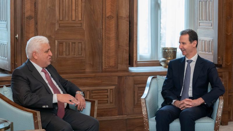 الرئيس الأسد يبحث مع الفياض تعزيز التعاون بين سورية والعراق حول مكافحة الإرهاب