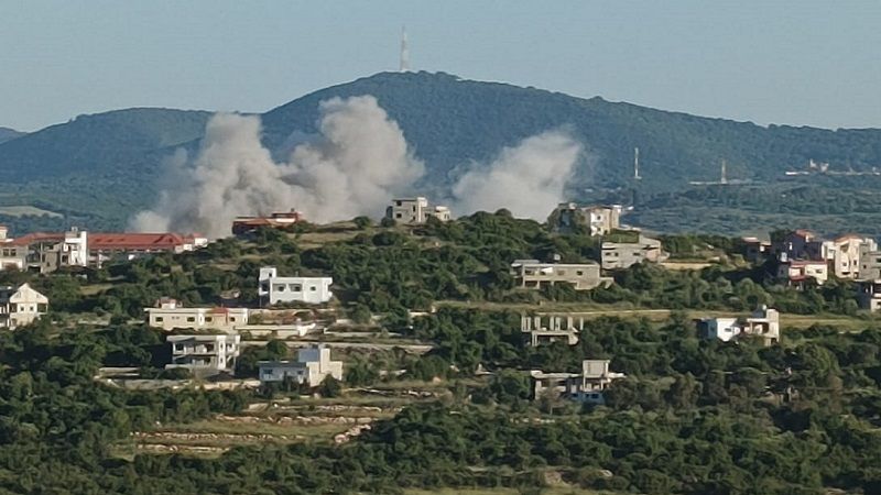 لبنان الطيران الحربي الصهيوني يشنّ غارة جوية بالصواريخ على بلدة عيتا الشعب